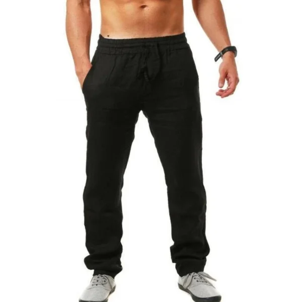 Men's Cotton Linen Loose Pants Summer Casual Plus Size M-5XL - Image 4