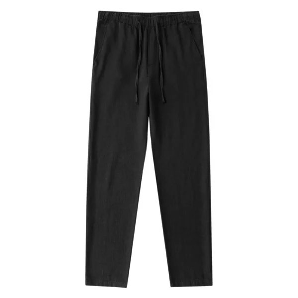 Men's Cotton Linen Pants Autumn Breathable Fitness Streetwear Trousers - Image 3