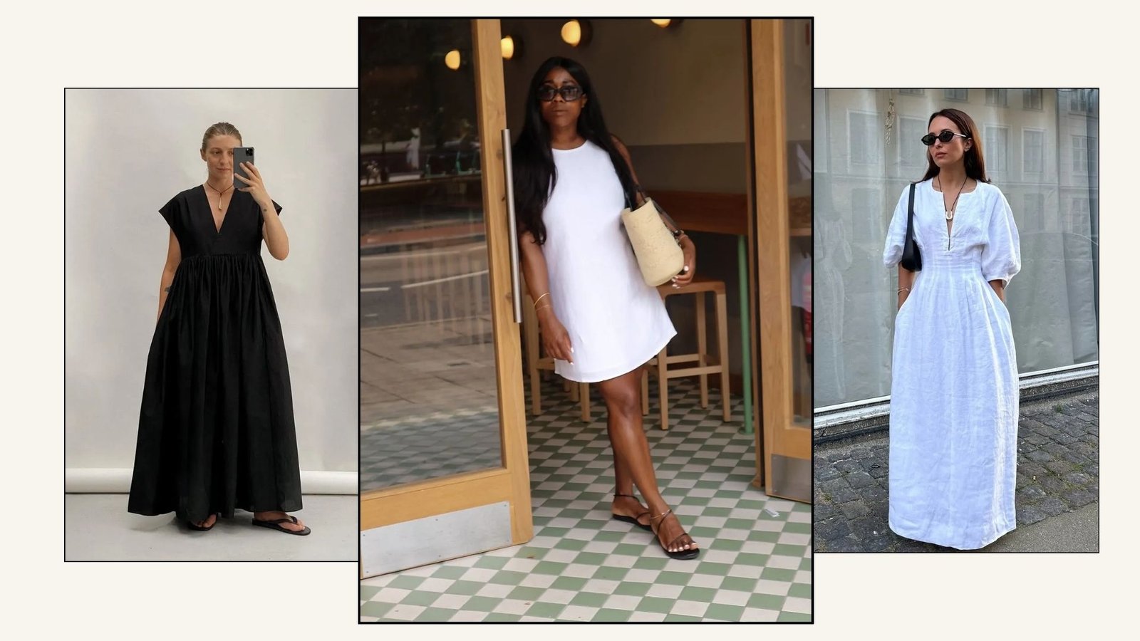 How to accessorize linen maxi dresses with hats and bags for beach style