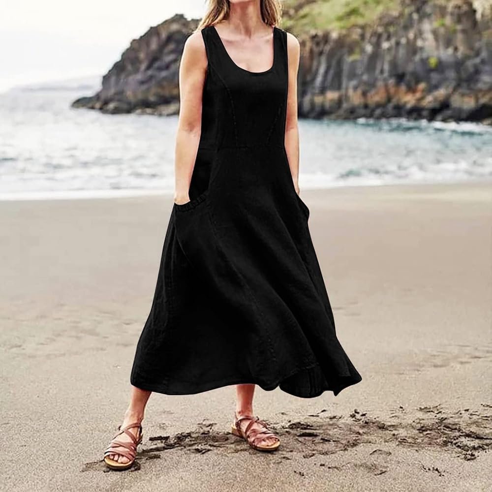 different styles of lightweight linen dresses for everyday outfits